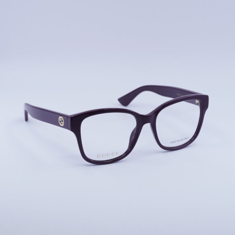 🕶️ New Gucci GG1340O 004 Eyeglasses - Burgundy Frame - Picture 4 of 10